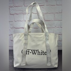 Off-White Virgil Abloh Commercial Tote Bag Satin NWT